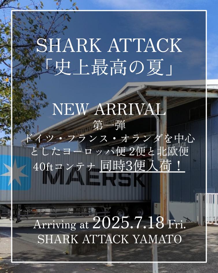 【新着入荷情報】SHARK ATTACK 「史上最高の夏」3便同時入荷！ - SHARK ATTACK ONLINE SHOP
