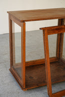 ウッド×ガラス ショーケース <br>cerote antiques