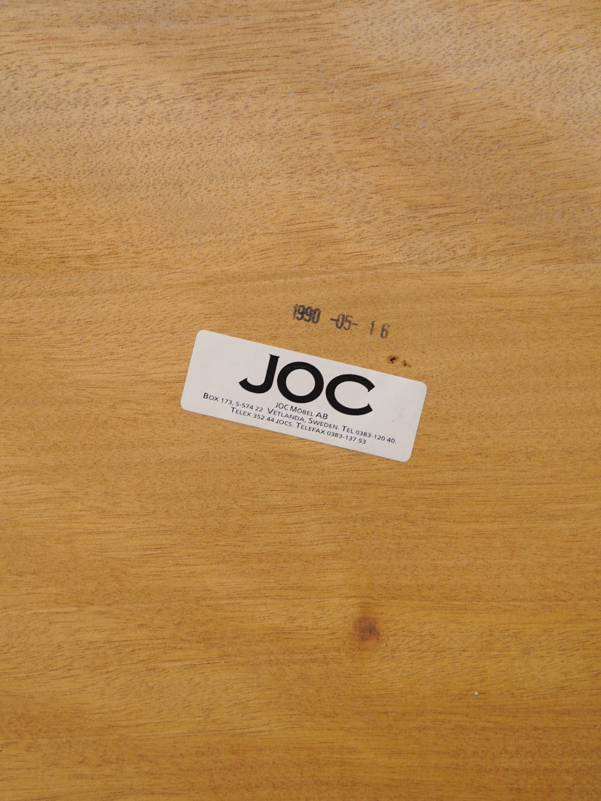 JOC Möbel AB - ビーチウッド サイドテーブル - Sweden 1990's