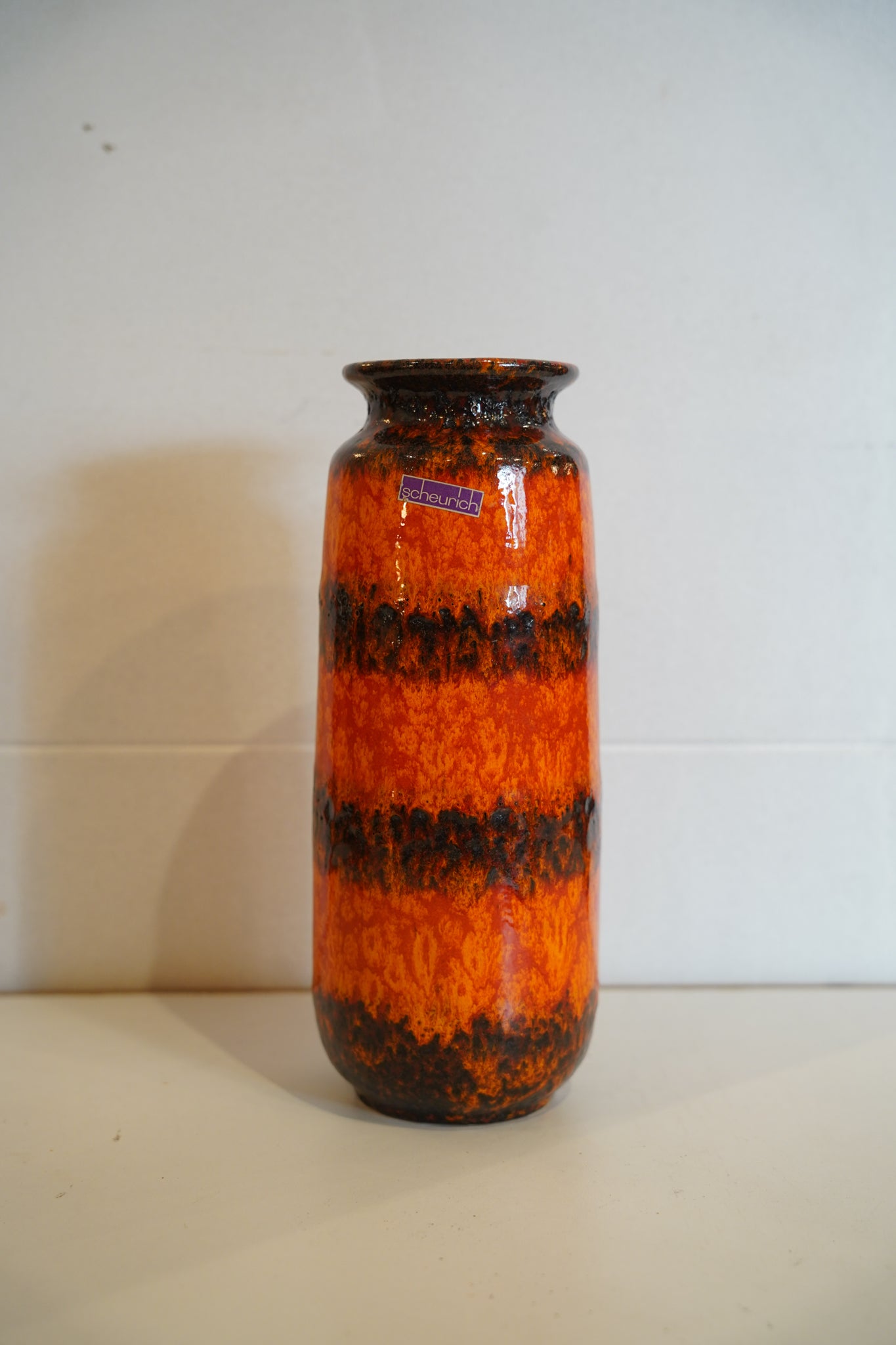 Scheurich - Fat Lava セラミックフラワーベース - 1960's-1970's , West Germany - cerote antiques