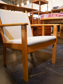 GETAMA社 , Hans J. Wegner <br>"GE284" ラウンジチェア <br>1988 , Denmark <br>大阪店