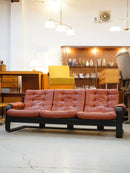 Lystolet <br>3シーターレザーソファ <br>Sweden/Denmark , 1970's <br>大和店 hold ynk 7/10-