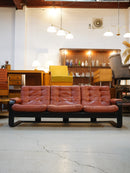 Lystolet <br>3シーターレザーソファ <br>Sweden/Denmark , 1970's <br>大和店 hold ynk 7/10-