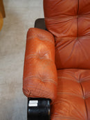 Lystolet <br>3シーターレザーソファ <br>Sweden/Denmark , 1970's <br>大和店 hold ynk 7/10-