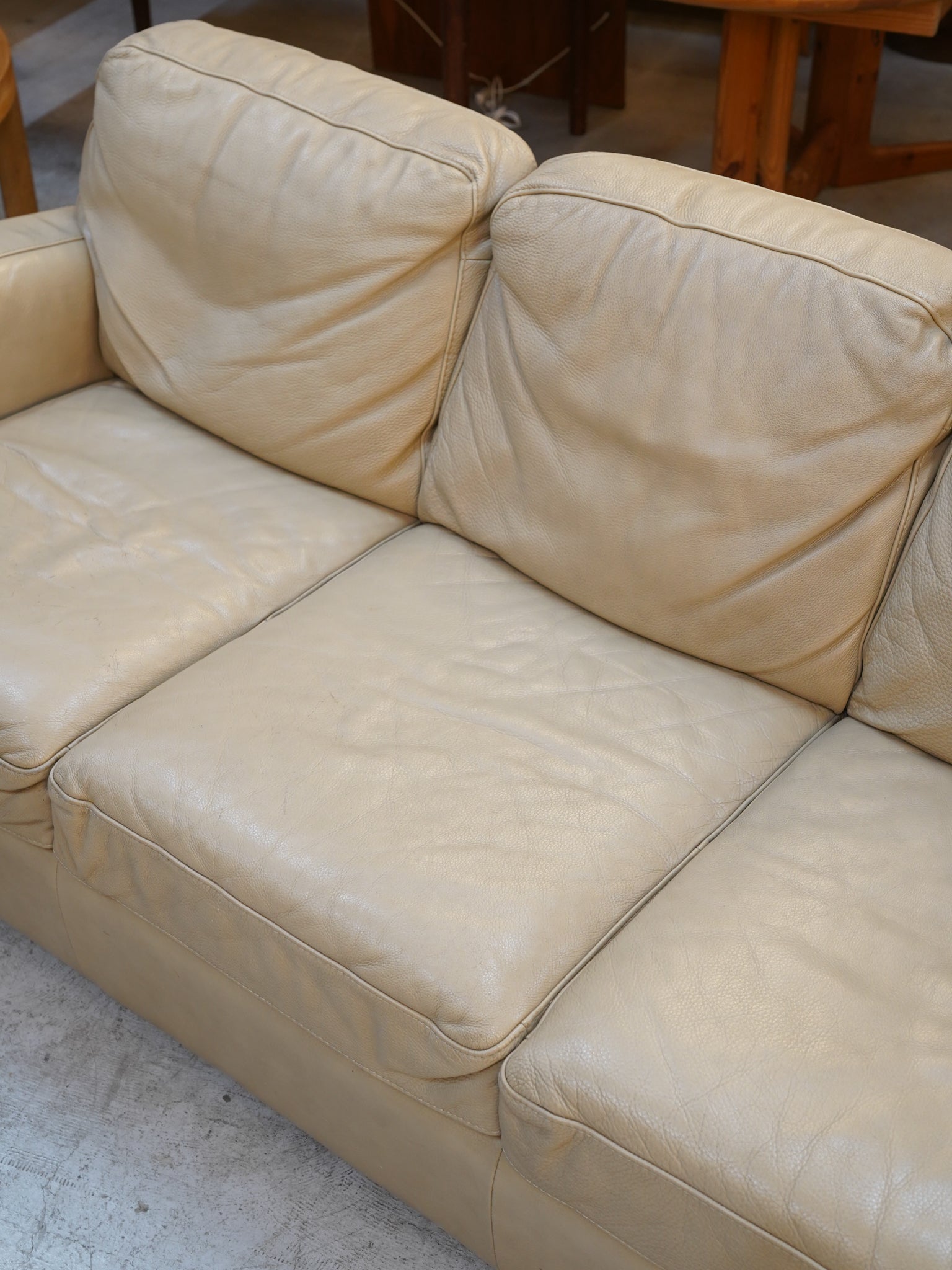 Natuzzi - レザー 3シーターソファ - Italy - 大和店