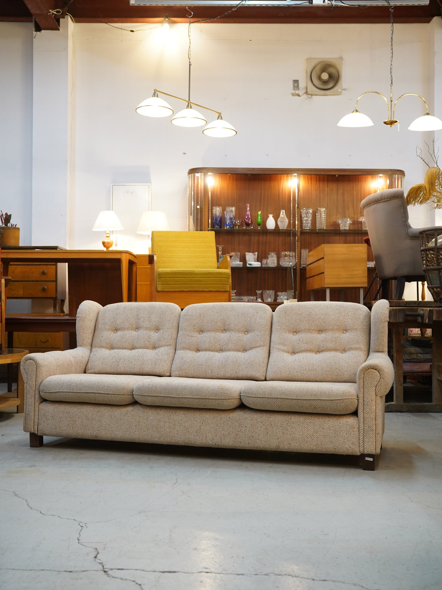 ファブリック3シーターソファ - 大和店