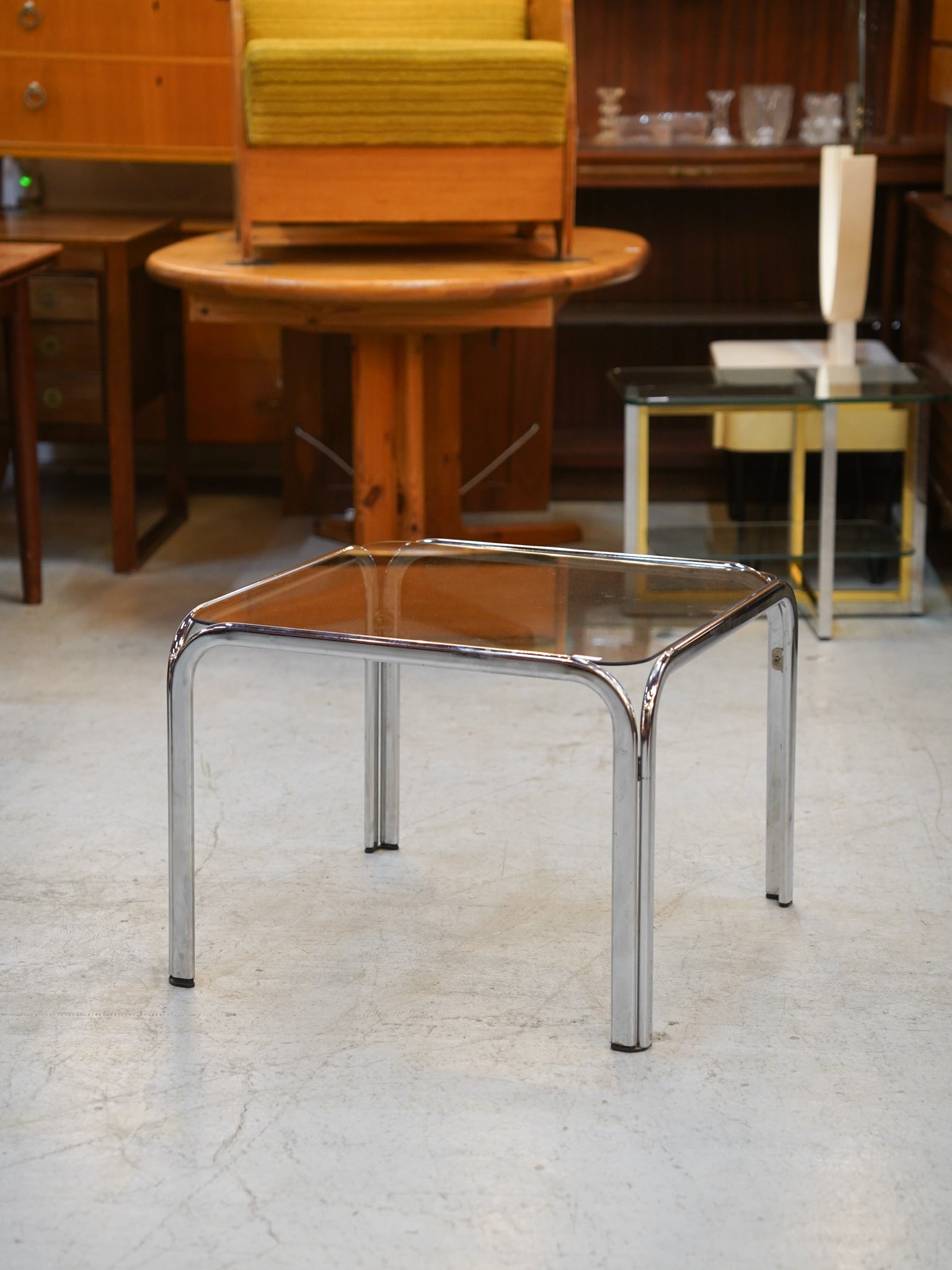 ガラスサイドテーブル - cerote antiques