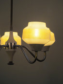 5灯フロストガラスシャンデリア <br> cerote antiques
