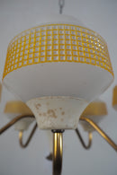 5灯フロストガラスシャンデリア <br> cerote antiques