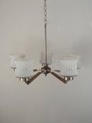 5灯カッティングガラスシャンデリア <br>cerote antiques
