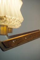 5灯カッティングガラスシャンデリア <br>cerote antiques