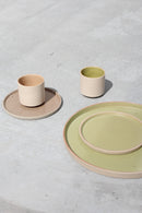 ONE KILN CERAMICS<br>FLAT PLATE S / Lime green <br>大阪店 - ヴィンテージ SHARK ATTACK
