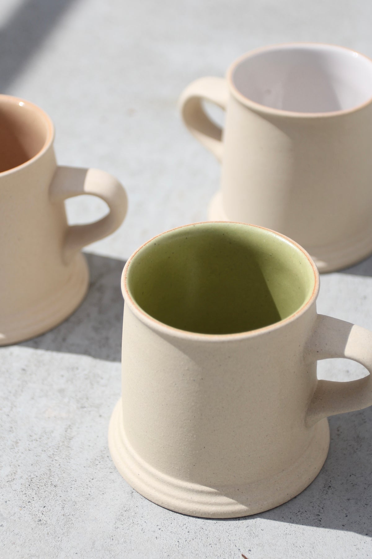 ONE KILN CERAMICS<br>A Mug /M Lime green <br>大阪店 - ヴィンテージ SHARK ATTACK