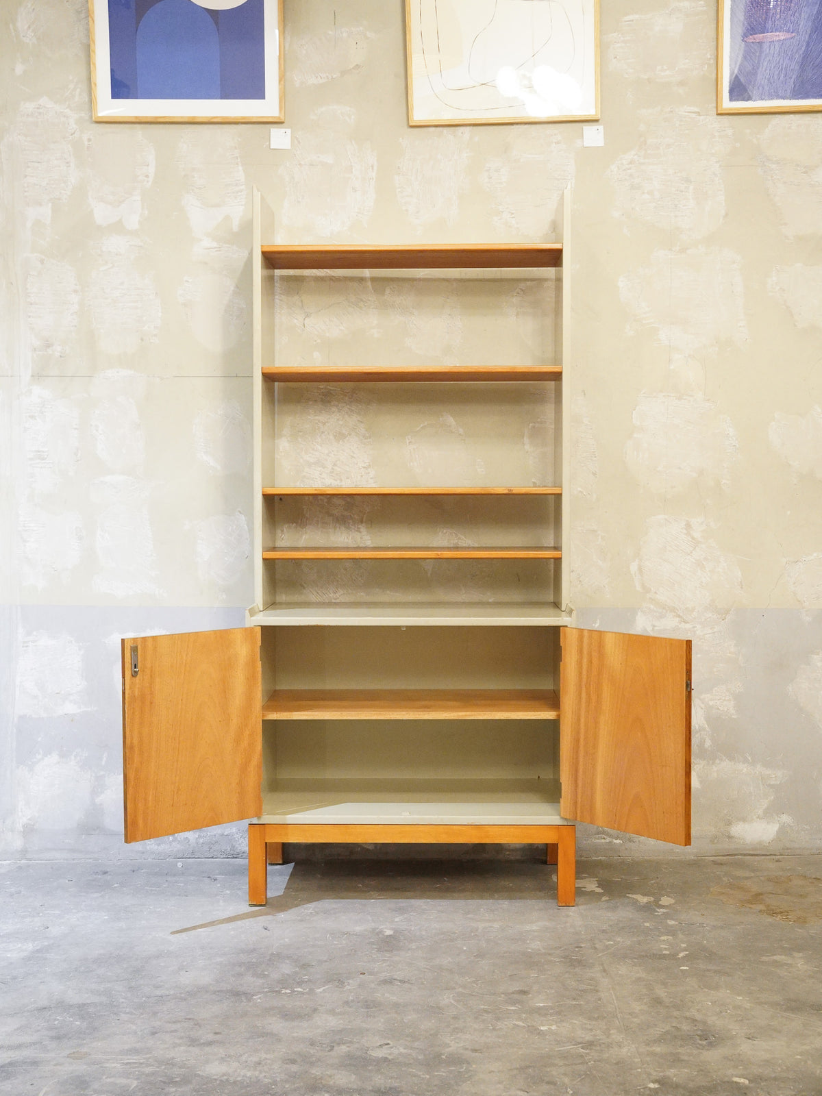 AB Skaraborgs Möbelfabrik , Sven Engström & Gunnar Myrstrand - Sweden , 1950-60s - "Ideal" ブックシェルフ