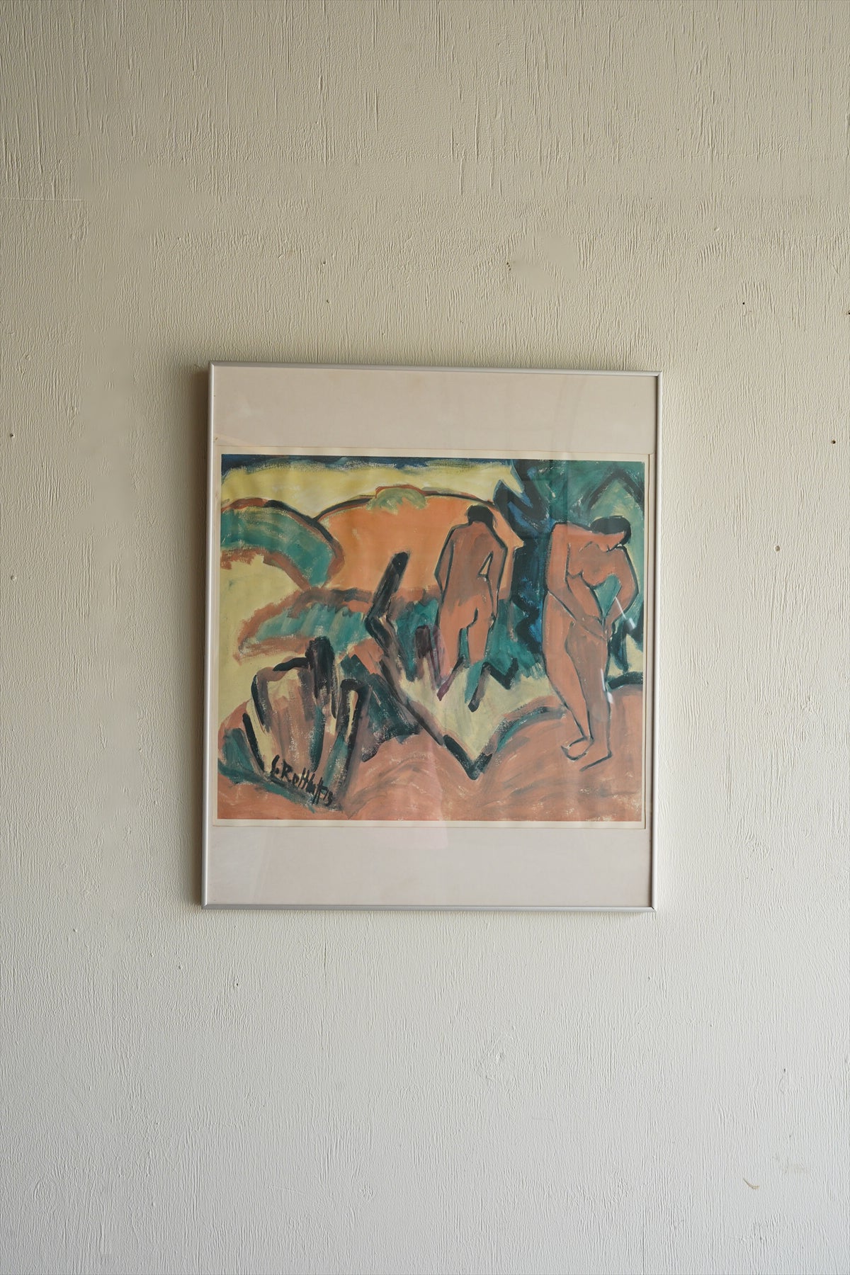 Karl Schmidt-Rottluff<br>「Summer」ウォールアート<br>1913 , Germany<br>大和店 - ヴィンテージ SHARK ATTACK
