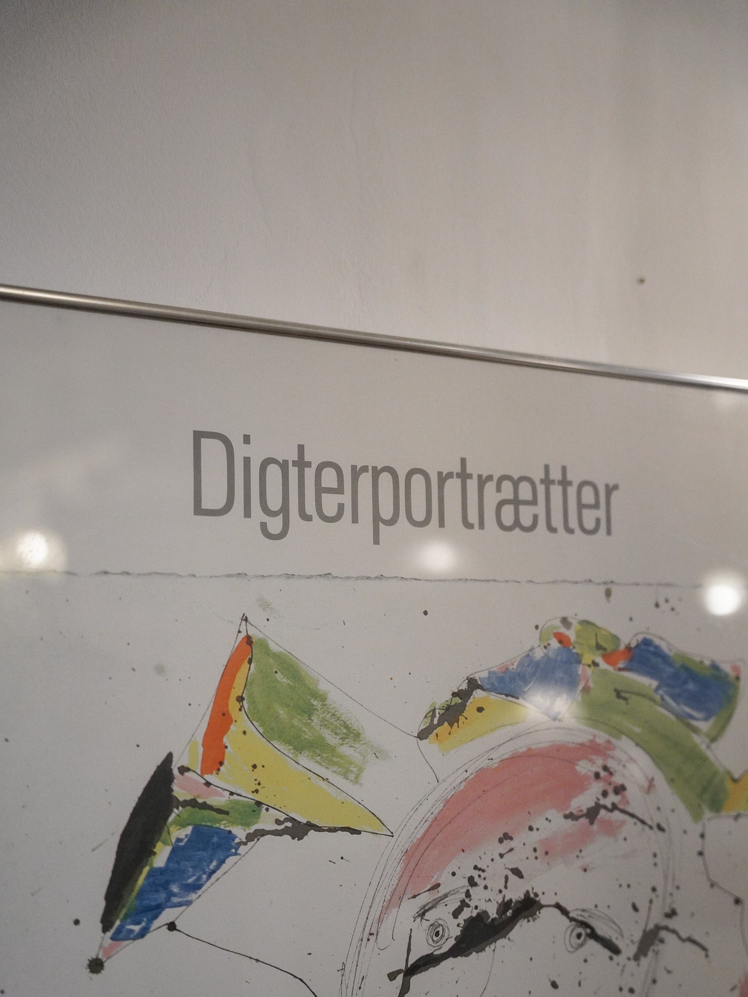 Jørgen Nash - "Digterportrætter" ウォールアート - 1985 , Denmark - 大阪店