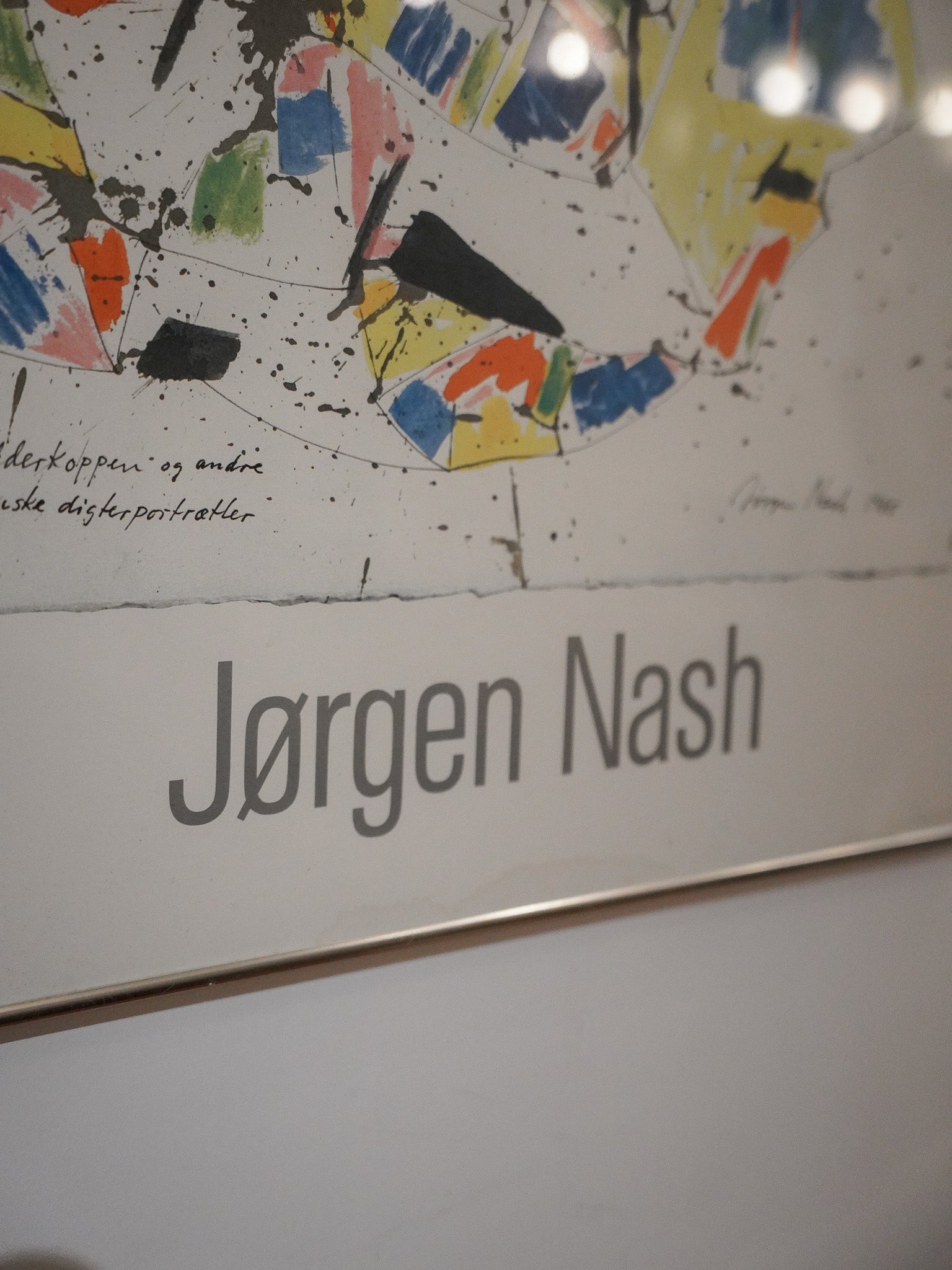Jørgen Nash - "Digterportrætter" ウォールアート - 1985 , Denmark - 大阪店