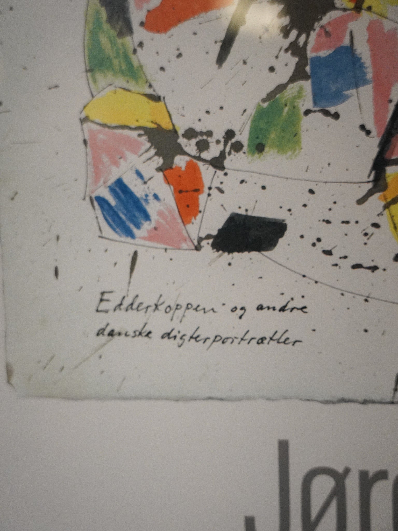 Jørgen Nash - "Digterportrætter" ウォールアート - 1985 , Denmark - 大阪店