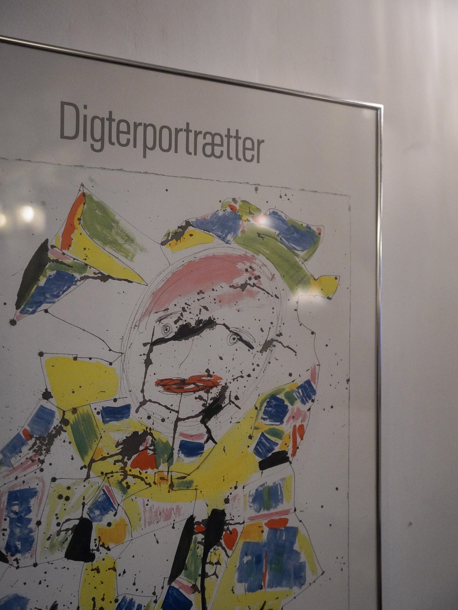 Jørgen Nash - "Digterportrætter" ウォールアート - 1985 , Denmark - 大阪店