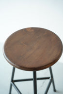 ウッド×アイアン ハイスツール <br>ヴィンテージ <br>大和店・cerote antiques - ヴィンテージ SHARK ATTACK