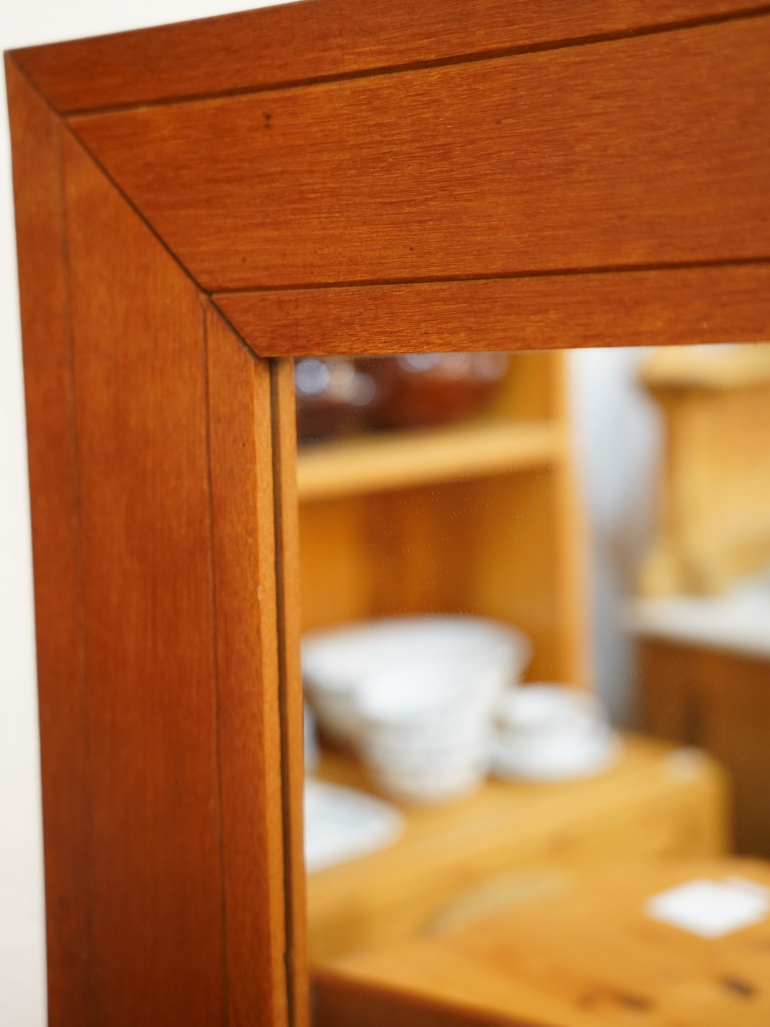 チークウッド ウォールミラー - cerote antiques