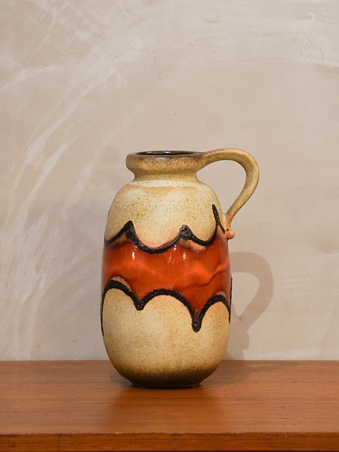 Scheurich 484-27 - Fat Lava - セラミック フラワーベース - West Germany - cerote antiques
