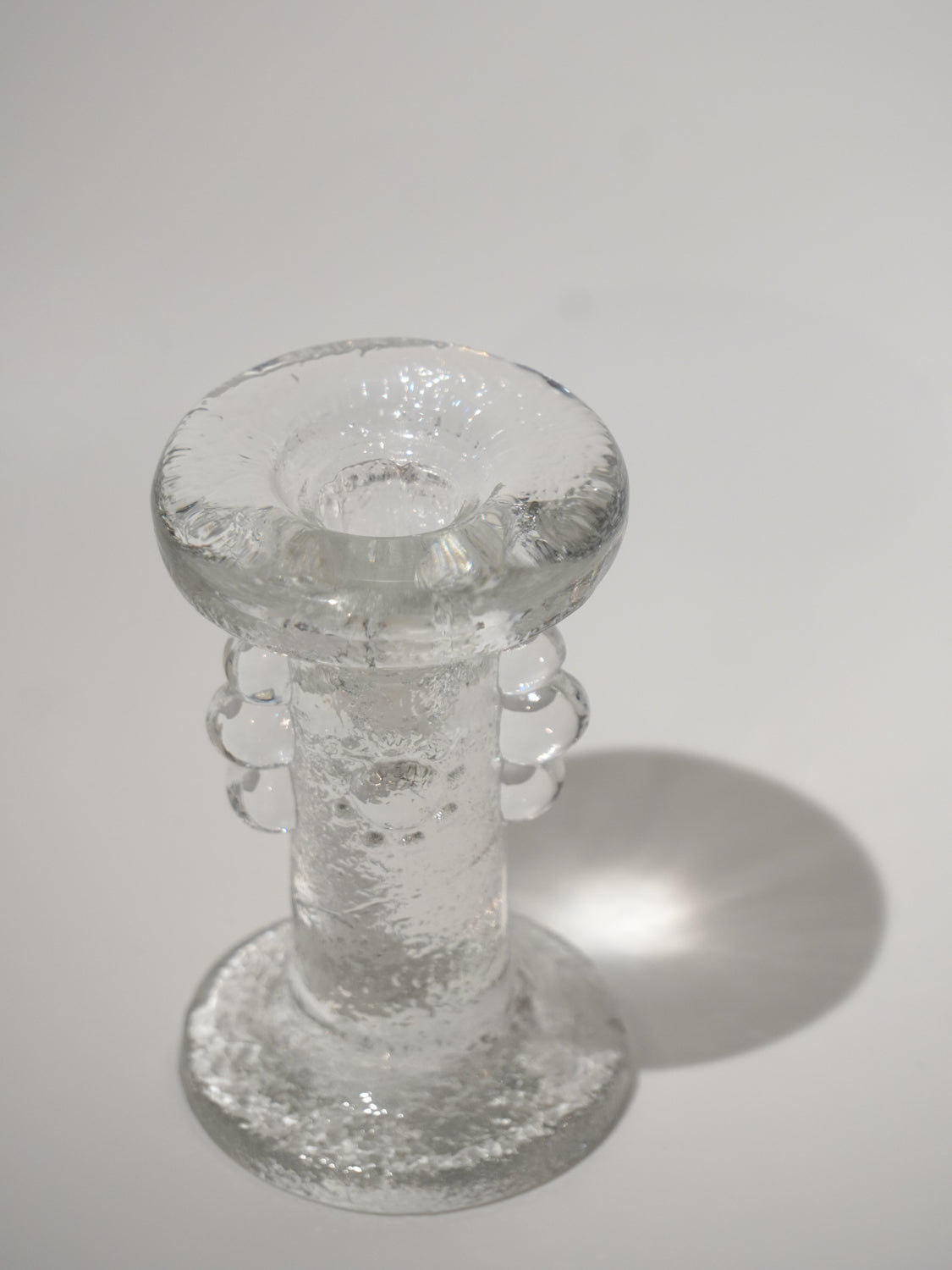 Pukeberg - ガラス キャンドルスタンド - Sweden - cerote antiques