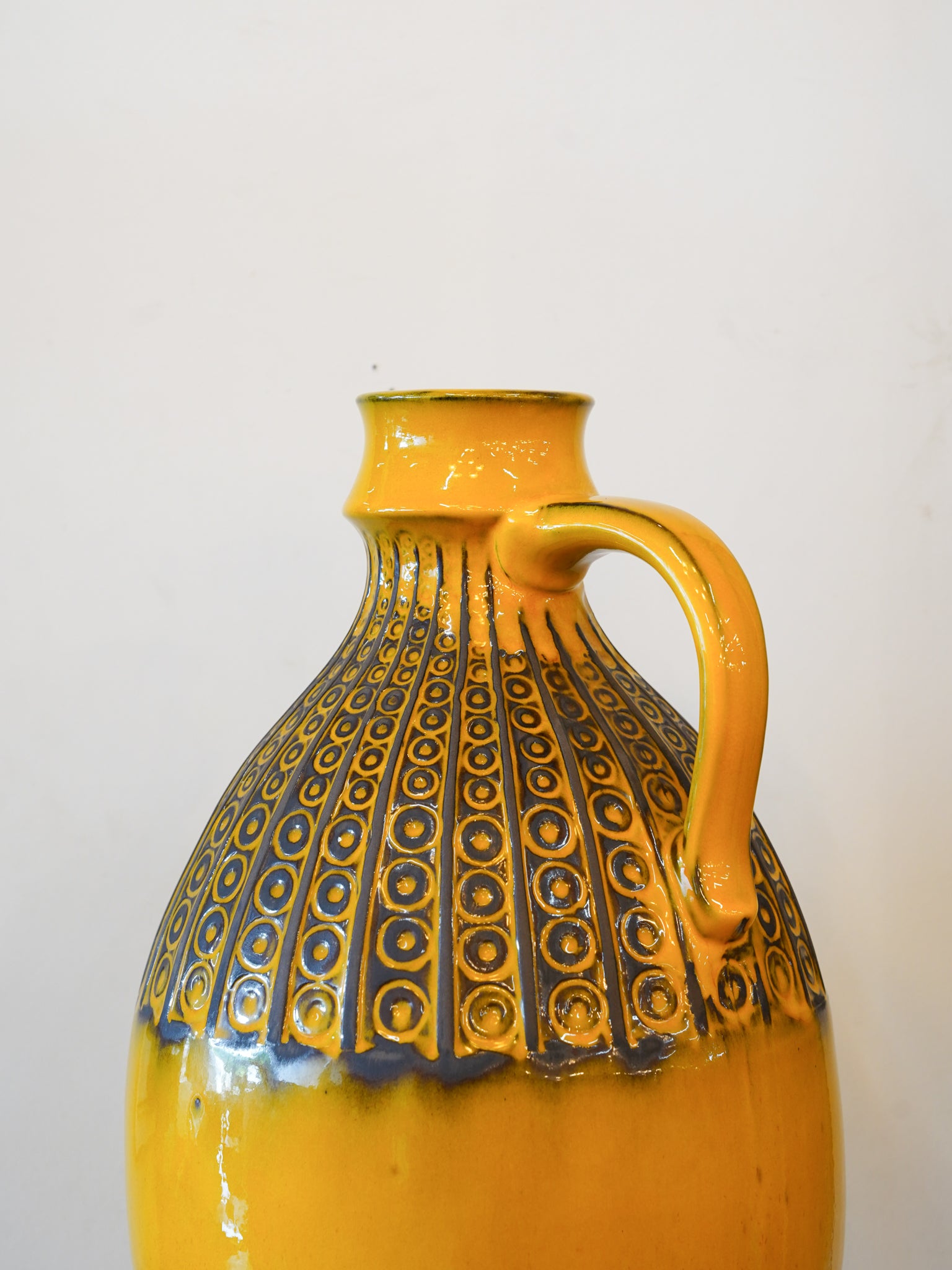 Ceramano - Fat Lava - "Sunset" セラミック フラワーベース - 1960's-1970's , West Germany - cerote antiques