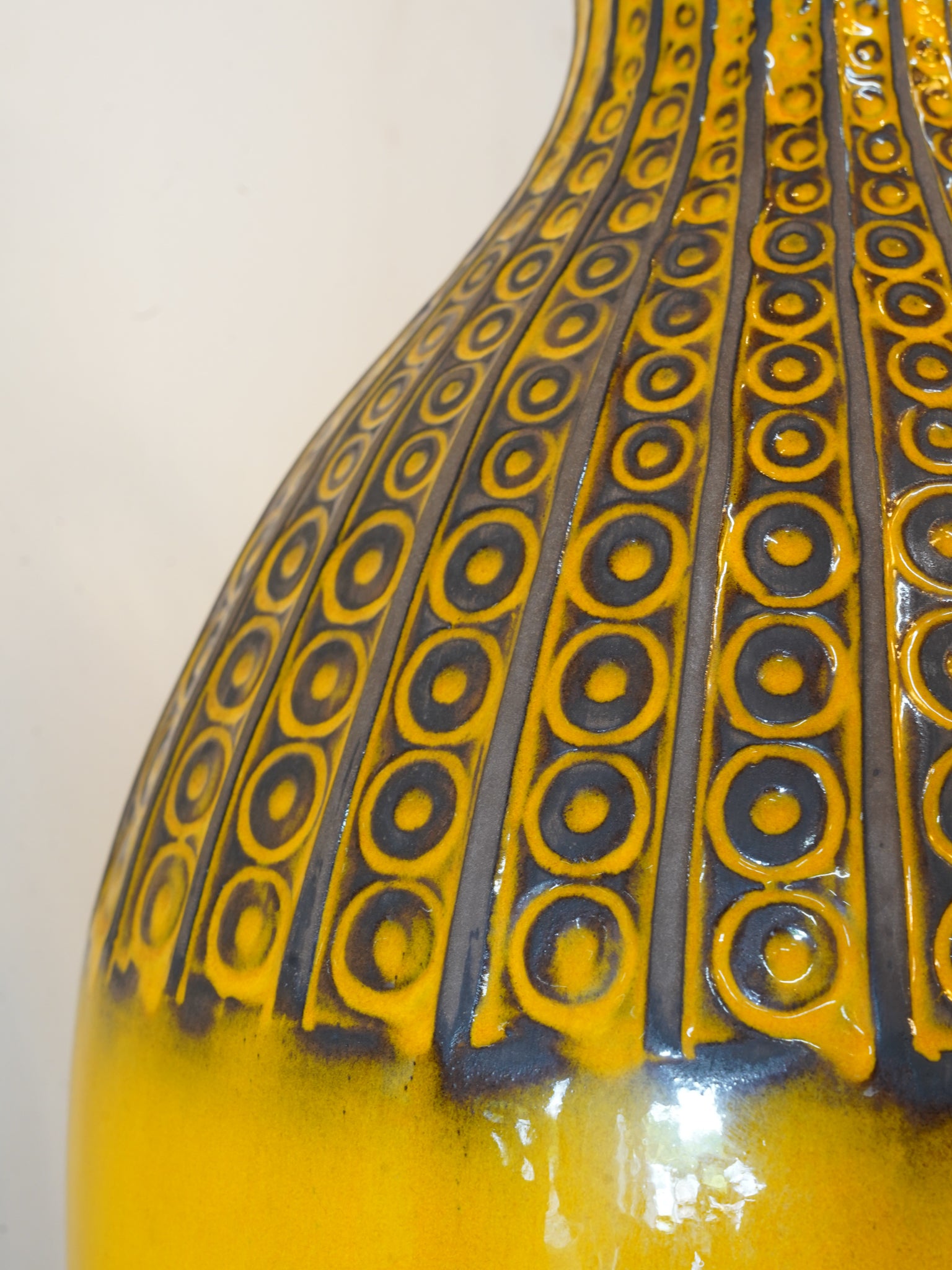 Ceramano - Fat Lava - "Sunset" セラミック フラワーベース - 1960's-1970's , West Germany - cerote antiques