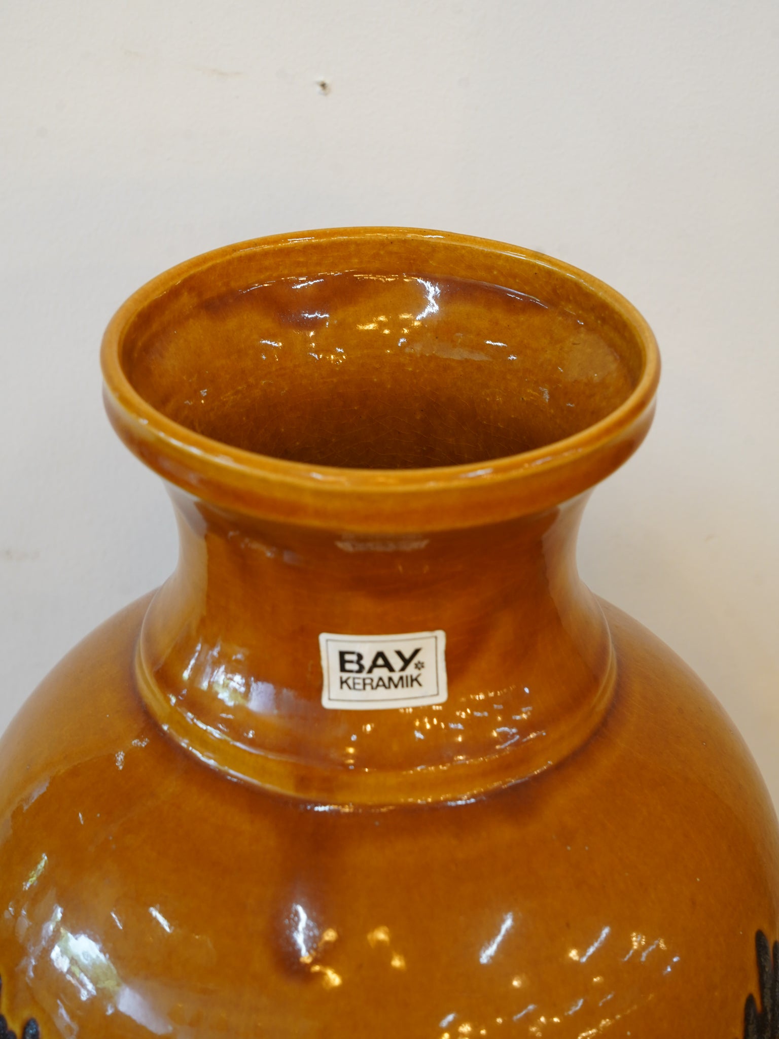 Bay Keramik 66/40 - Fat Lava - セラミック フラワーベース - 1950's-1960's , West Germany - 大和店