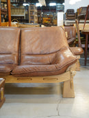 Maison Regain <br>レザー 2シーターソファ <br>1960's , France <br>cerote antiques