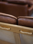 Maison Regain <br>レザー 2シーターソファ <br>1960's , France <br>cerote antiques