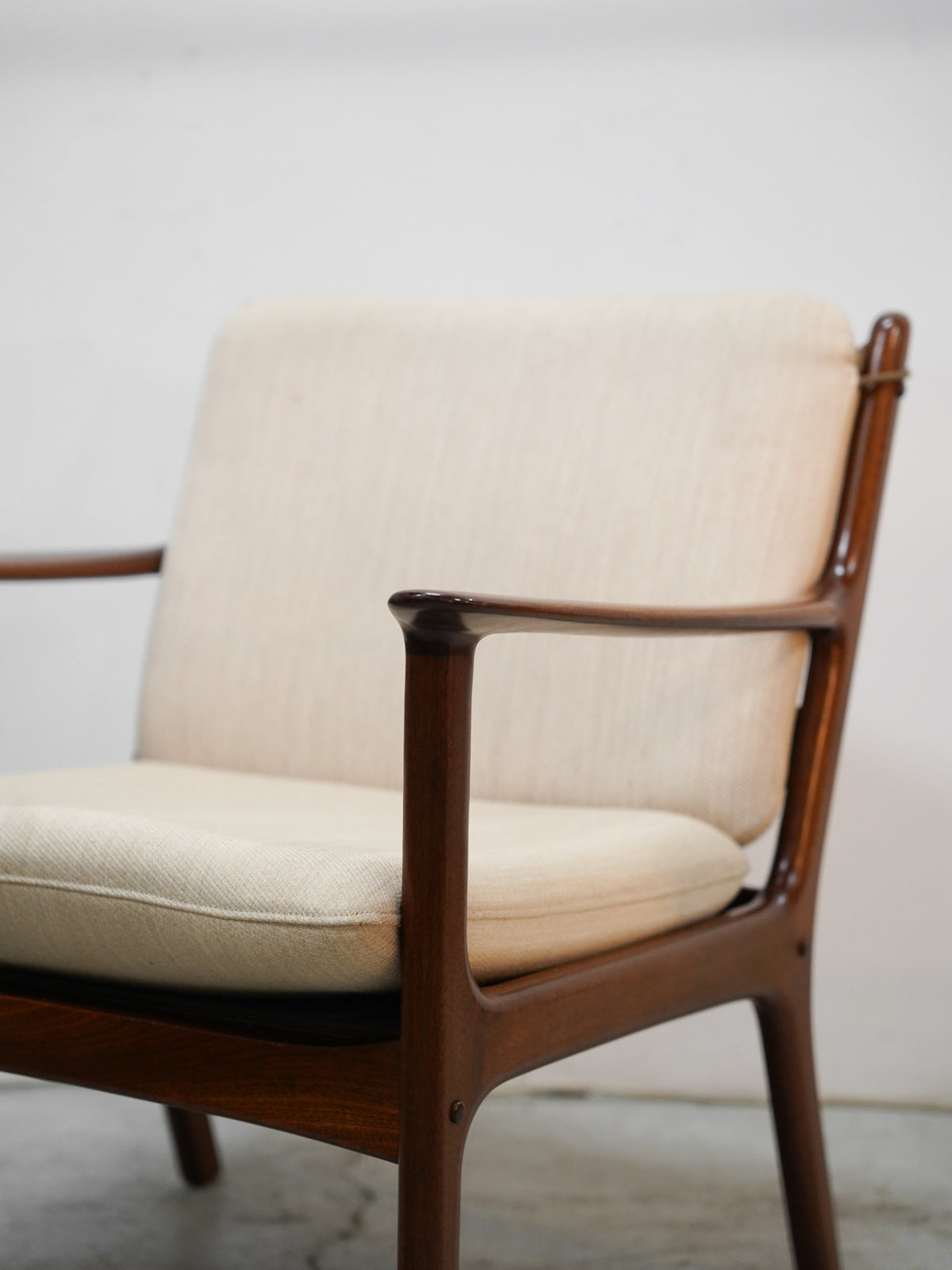P. Jeppesen , Ole Wanscher - Denmark , 1960-70s - "PJ112" ファブリック 1シーターソファ(A)