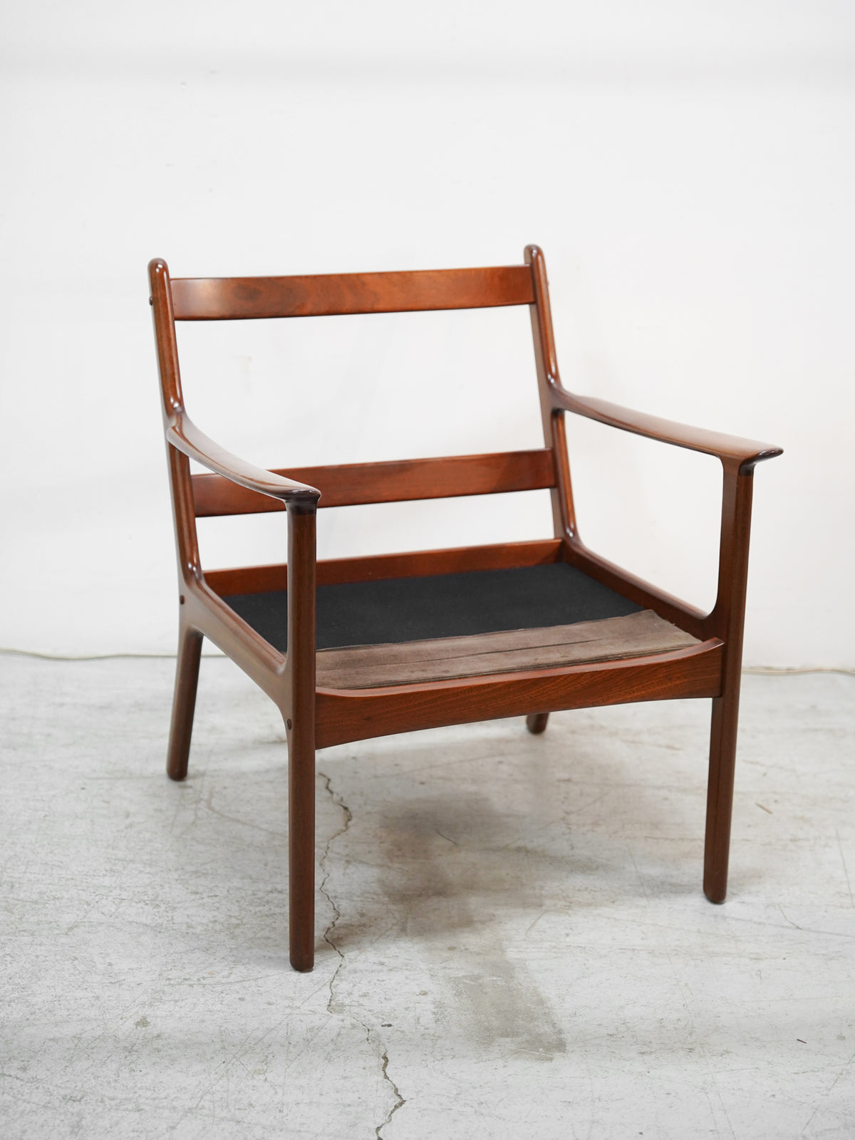 P. Jeppesen , Ole Wanscher - Denmark , 1960-70s - "PJ112" ファブリック 1シーターソファ(A)