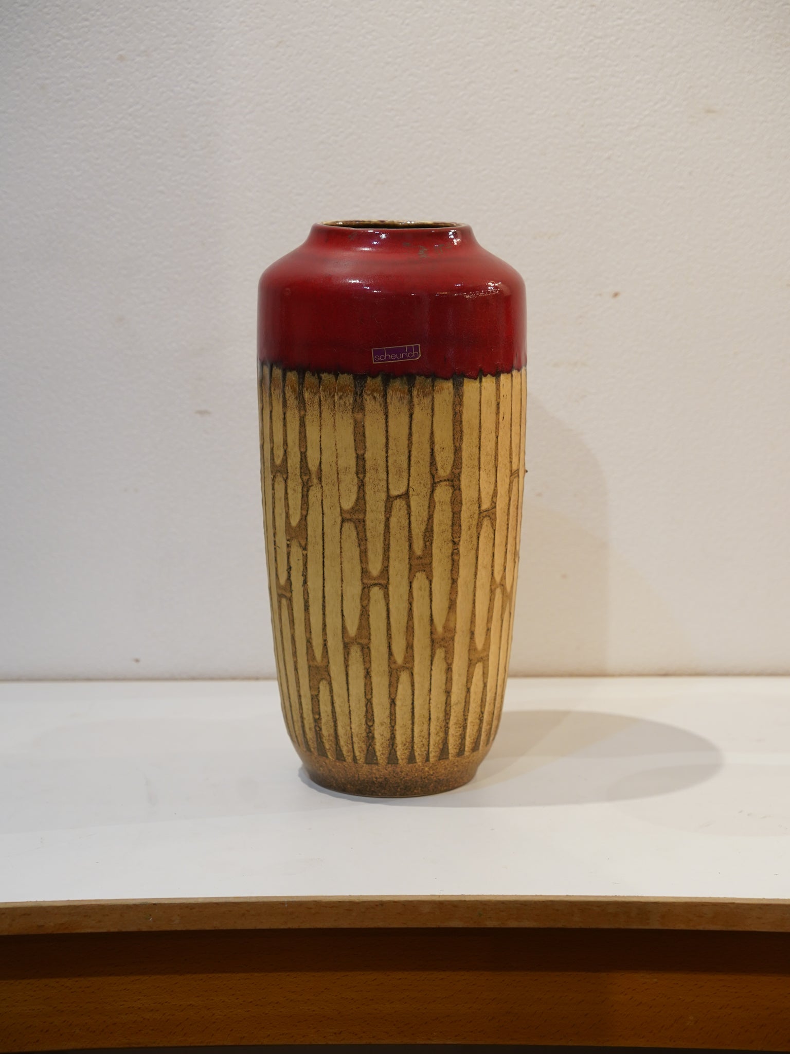 Scheurich 517/45 - Fat Lava セラミックフラワーベース - 1960's-1970's , West Germany - cerote antiques