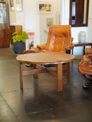 チークウッド ラウンドコーヒーテーブル <br>cerote antiques