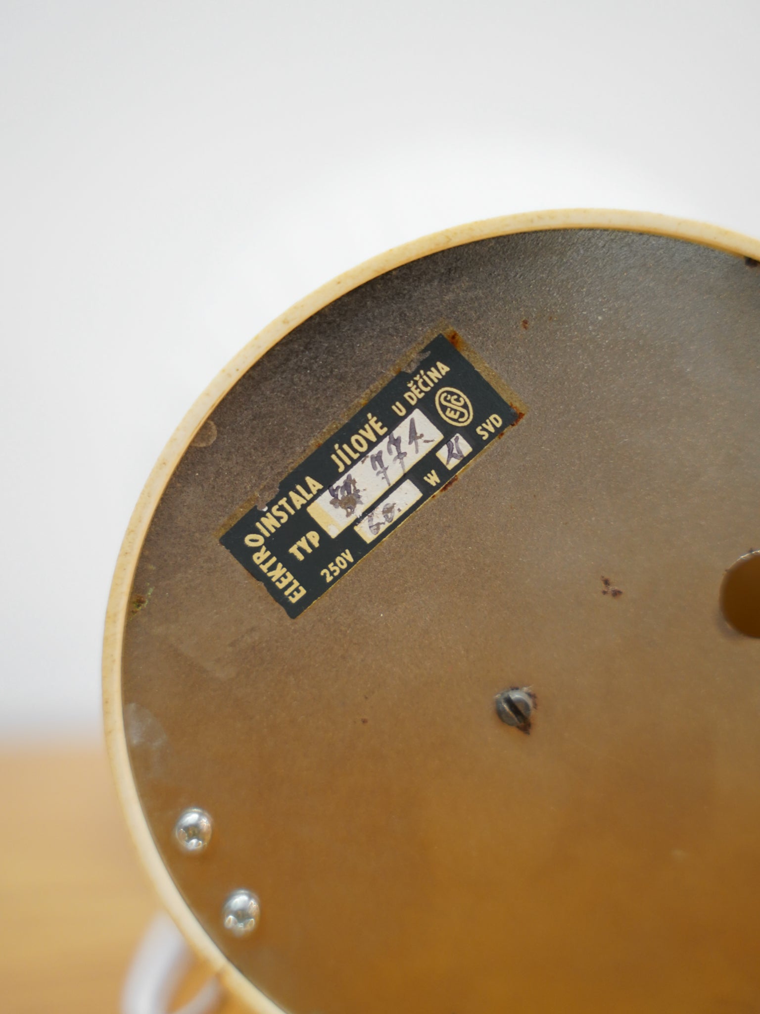 ELEKTRO INSTALA JÍLOVÉ U DĚČÍNA - ガラス テーブルランプ - 1960's-1970's , Czechoslovakia - cerote antiques