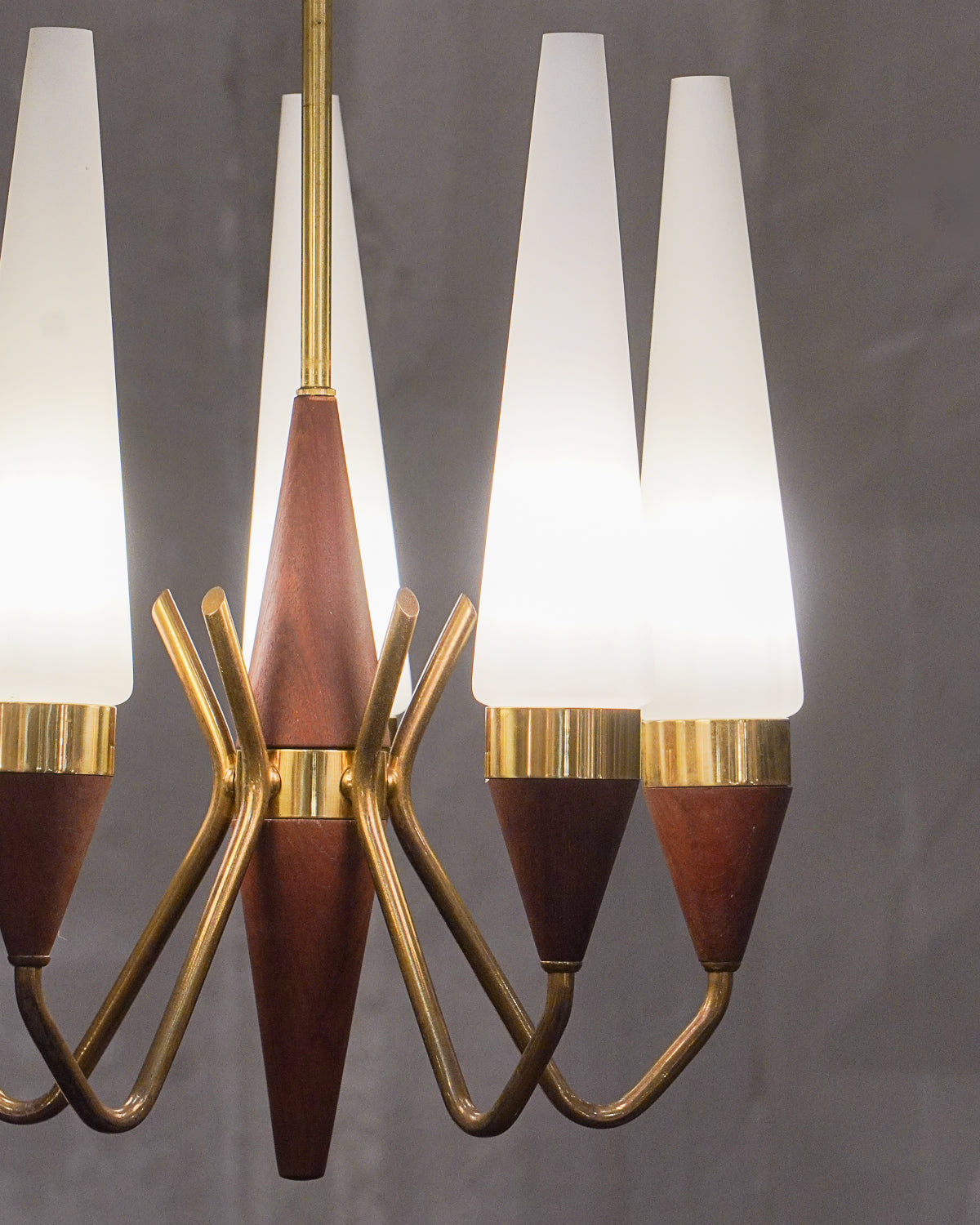 LYFA , Bent Karlby - Denmark , 1960s - 5灯シャンデリア