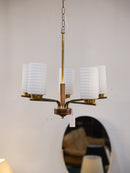 デザインガラス 5灯シャンデリア <br> cerote antiques