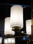 デザインガラス 5灯シャンデリア <br> cerote antiques