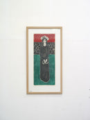 Jens Mathisen<br> "Mädchen mit Hut" ウォールアート<br>1959"s Sweden<br>大和店