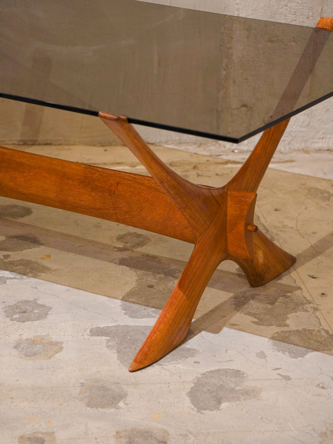 Örebro Glas , Fredrik Schriever-Abeln - ''Condor'' ガラストップ コーヒーテーブル - 1960's , Sweden