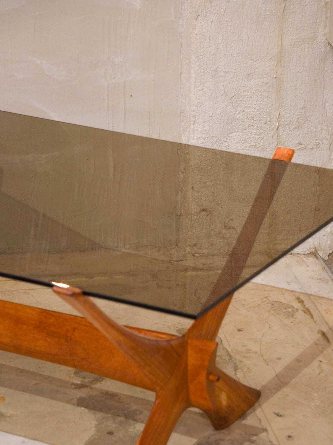 Örebro Glas , Fredrik Schriever-Abeln - ''Condor'' ガラストップ コーヒーテーブル - 1960's , Sweden