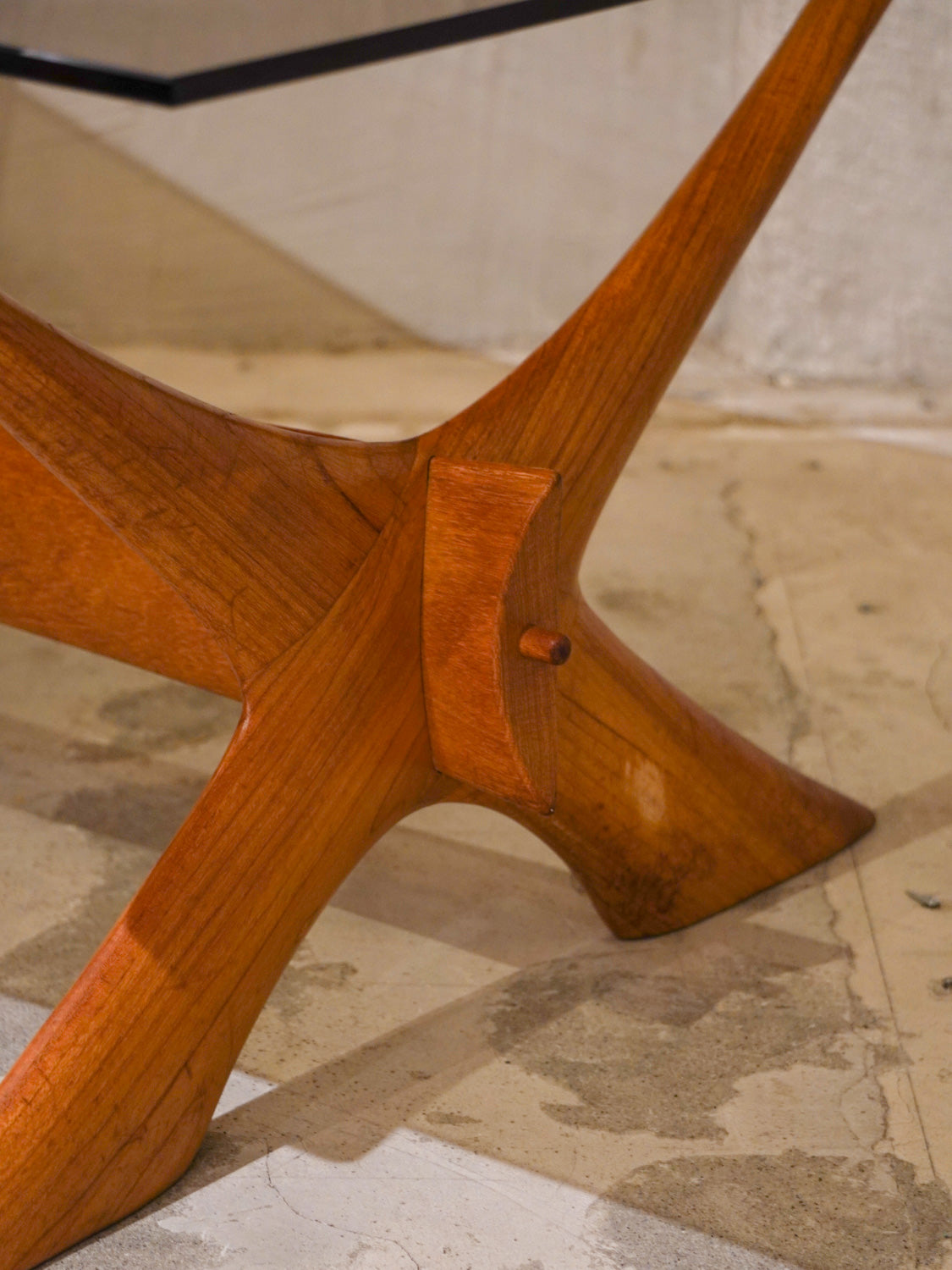Örebro Glas , Fredrik Schriever-Abeln - ''Condor'' ガラストップ コーヒーテーブル - 1960's , Sweden