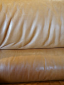 レザー 3シーターソファ <br> cerote antiques