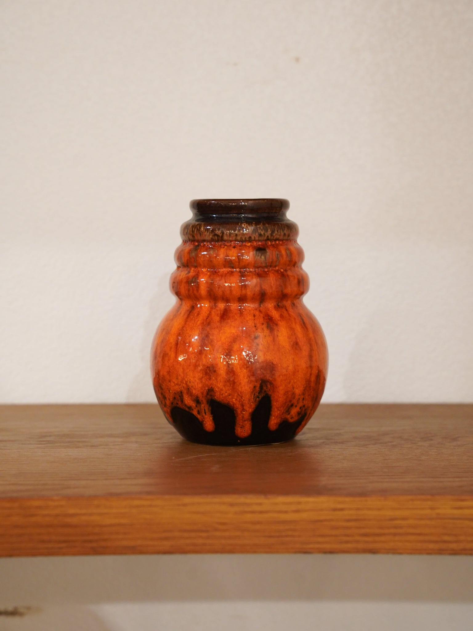 Scheurich "Wien" 269/15 , A.Seide - Fat Lava - セラミック フラワーベース - 1970's , West Germany - cerote antiques
