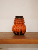 Scheurich "Wien" 269/15 , A.Seide <br>Fat Lava <br>セラミック フラワーベース <br>1970's , West Germany <br> reload店