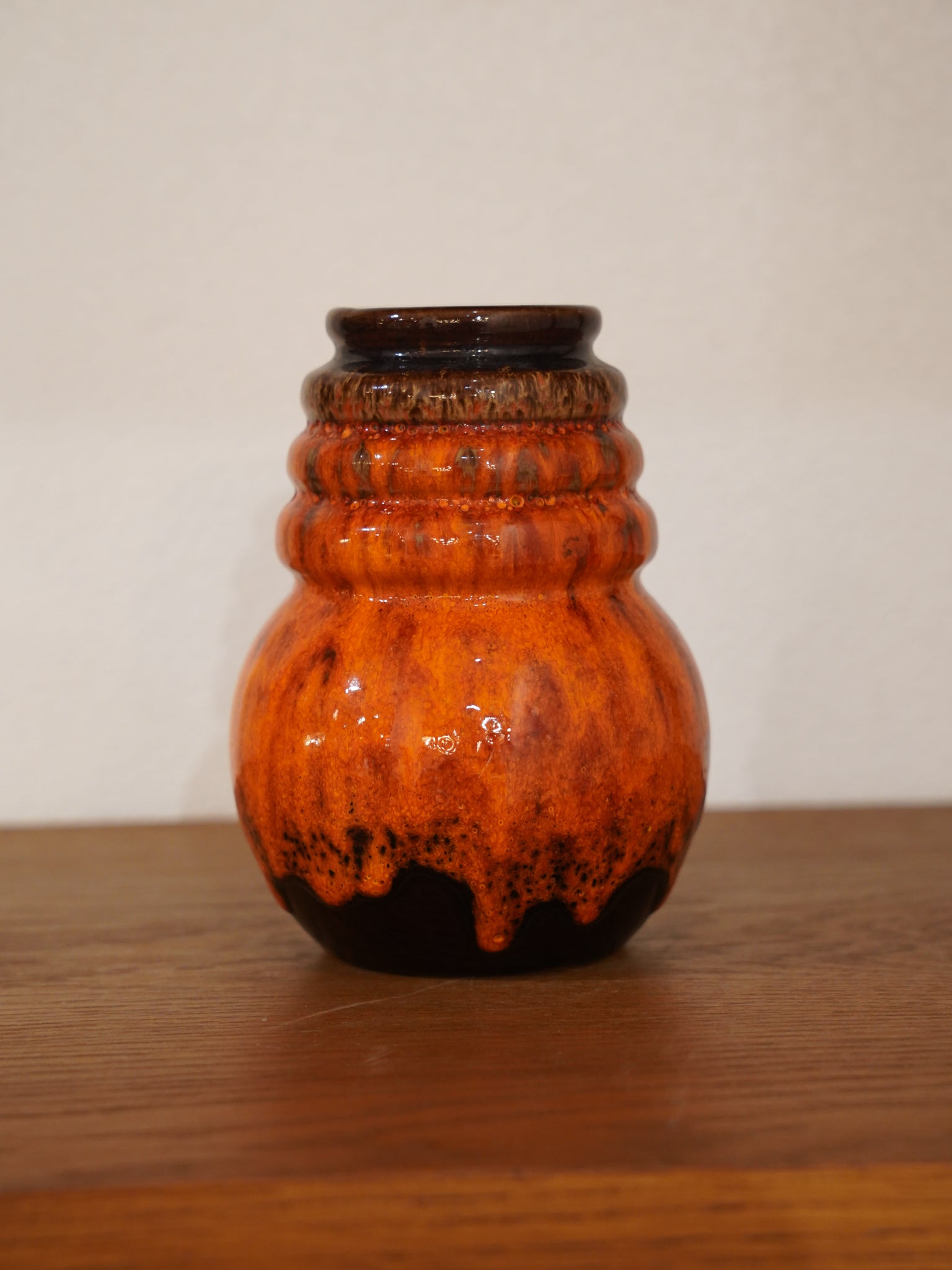 Scheurich "Wien" 269/15 , A.Seide - Fat Lava - セラミック フラワーベース - 1970's , West Germany - cerote antiques