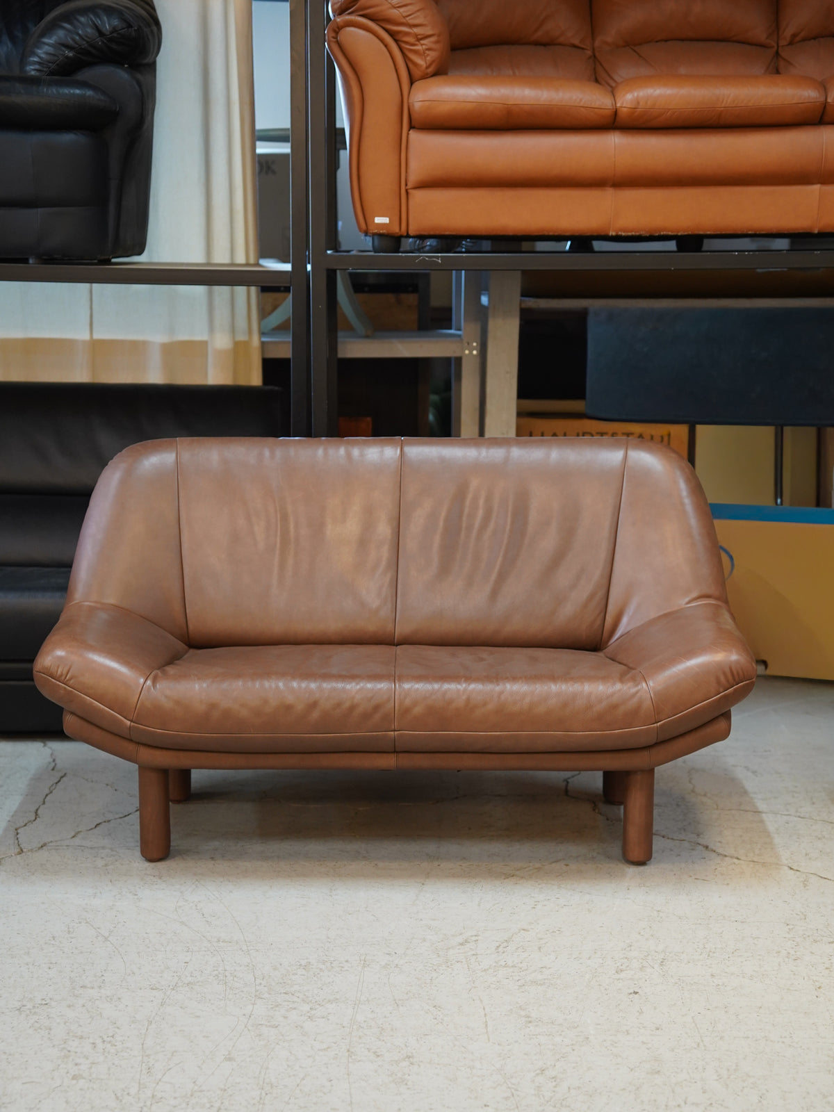 1970's , Sweden - レザー 2シーターソファ