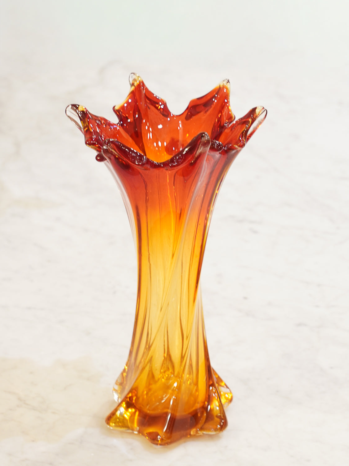 Murano - ガラス フラワーベース - 1950-60's , Italy - cerote antiques